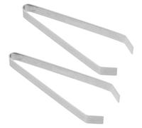 DIYEAH 2 pinzas para quitar escamas de pescado, pinzas planas de acero inoxidable, herramienta para deshuesar aves y quitar escamas.