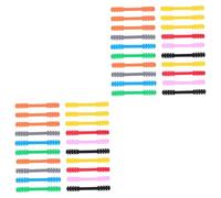DIYEAH 2 Series Ajustables Silicona Gancho Extensor Para Banda De Máscara Con Cuatro Antideslizante Para Exterior 20 Piezas*2