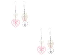 DIYEAH 2 Series Teléfono Móvil Decorativas De Charms De Teléfono Accesorios Para Llaves Para Personalizar Móvil Y Darle Un Toque Único 2 Piezas*2