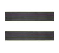 DIYEAH 2 tiras magnéticas de borrado en seco para profesores: imanes grandes de 35 x 5 pulgadas con cuatro líneas y tres cuadrículas para practicar la ortografía y la escritura a mano.