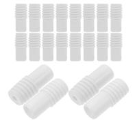 DIYEAH 20 Conectores Roscados para Mango de Escoba y Adaptador de Poste de Extensión, Plástico Blanco, Fácil de Instalar y Quitar, Compatible Herramientas de Limpieza, para Conexión