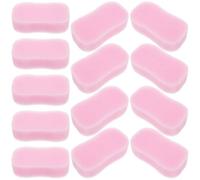DIYEAH 20 Esponjas para Cabello Rojo para Limpiar Cabello Roto, Cepillo de Esponja para Barba y Peluquería, Herramienta Portátil para Peinado y Limpieza Profesional