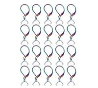 DIYEAH 20 Ganchos para Pendientes de Acero Inoxidable con Cierre de Palanca, Aros con Cierres Colgantes para Manualidades de Joyería, Coloridos.