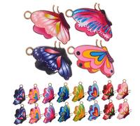 DIYEAH 20 Piezas accesorios de de colores dijes para pulseras amuletos para hacer joyas haciendo pendientes de encanto colgantes decorativos dijes de collar de aleación