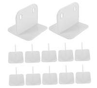 DIYEAH 20 Piezas Fijador para Parque Infantil de Plástico Antideslizante Estabilizador Seguro y Soporte Resistente para Vallas de Niña y Mascota con Almohadillas Adhesivas Fáciles de