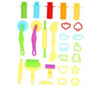 DIYEAH 20 Piezas Kit Herramientas para Plastilina Extrusoras Colores Aleatorios Utensilios para Manualidades y Desarrollo de Habilidades Color Aleatorio
