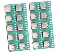 DIYEAH 20 Piezas USB C Tipo Conector Placa Adaptadora PCB para Transmisión de DIY Compatible con Cables USB Type-c Diseño Plug-and-Play para Uso Versátil Hogar y Oficina