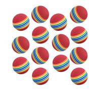 DIYEAH 20 Unidades Pelota de Práctica de Golf Arcoíris EVA para | Diseño de Colores Vivos, Visibilidad Fácil, Flexible, para Ejercicios en Patio y Golpeo Corto
