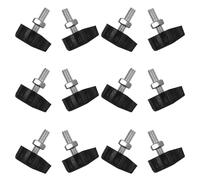 DIYEAH 20 Unidades Tornillos M6*22mm para Varilla de Elevación de Ventilador Eléctrico, Negras, Accesorios para Ventiladores de Pedestal, Kit de Montaje y Ajuste de Altura, Fijación