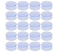 DIYEAH 20 ventosas Transparentes de Doble Cara para mesas de Vidrio de 3,5 x 3,5 cm. Protectores de Parachoques Antideslizantes de Repuesto. Almohadillas anticolisión para Casas, hoteles y