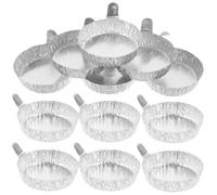 DIYEAH 200 Piezas de Platos de Pesaje de Laboratorio de Aluminio con Asas, Capacidad 42ml, Ideales para Polvo y Uso en Experimentos Científicos