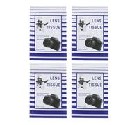 DIYEAH 200 Toallitas para Limpieza de Lentes de Cámara y Microscopios, Papel Desechable Portátil para Gafas y Pantallas Electrónicas, Tamaño 15X10 CM