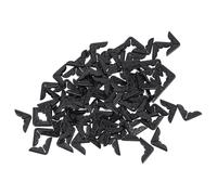 DIYEAH 200 Unidades Protector de Esquinas Ajuste y Refuerzo de Bordes de Hierro Negro Vintage para Libros y Cuadernos Adecuado para Scrapbooking y Manualidades