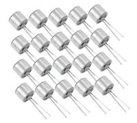 DIYEAH 20piezas Pastilla De Micrófono De Condensador Electret Cilíndrica Micrófono De Alta Sensibilidad Para Control De Voz Dispositivos Electrónicos