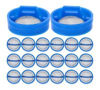 DIYEAH 24 filtros de entrada para lavadora, malla universal para manguera de lavadoras de carga superior y frontal, rejilla de acero inoxidable para válvula de entrada de agua.