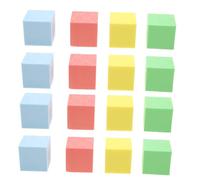DIYEAH 24 piezas Cubos de Espuma para Juguetes Educativos de Matemáticas para Bloques de Construcción de Vibrantes Rojo Amarillo Azul Verpara Actividades Preescolares y Manipulación