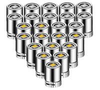 DIYEAH 24 Piezas Mini LED Lights Battery Operated Small Portable Tiny Lights For DIY Hand Craft Dollhouse Dioramas Warm and