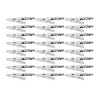 DIYEAH 24 Pinzas de Cocodrilo y Paquete de 24 Unidades de 51mm de Acero Inoxidable Gran Elasticidad para Uso Automotriz para Electrónica y Soldadura