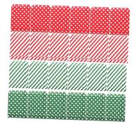 DIYEAH 24piezas Bolsas de Obsequio de Navidad de Papel de Dulces Rojas y Verdes Puntos Suministros de Fiesta para Embalar Regalos Bolsa de Dulces para Fiestas de Navidad