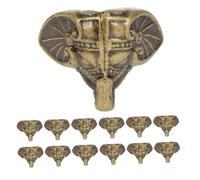 DIYEAH 24piezas Rincón Decorativo Retro De Plástico Patas De Esquina Vintage Antiguo para Cajas De Herramientas y Estuches De Almacenamiento