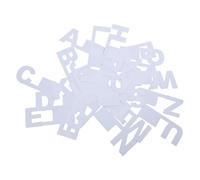 DIYEAH 26 Piezas Separadores de Discos de Vinilo y Libros de Plástico Blanco Alfabeto A-z para Estantes y Bibliotecas, Organización Fácil y Etiquetado Completo