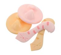 DIYEAH 2juego Abrelatas de Comida para Mascotas Cuchara de Plástico y Tapa para Latas Accesorios de Cocina para Gatos y Perros Herramienta para Alimentar Mascotas la Cocina