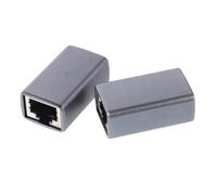 DIYEAH 2piezas Adaptador De Acoplador Ethernet Hembra Hembra Conector para Extensión De Cable Empalme Duradero para Oficina y Hogar