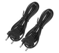 DIYEAH 2piezas Cable De Alimentación De Clavijas Enchufe Europeo Cable De Repuesto para Televisión y Lámpara Diseño Duradero y Resistente para Uso Diario Compatibilidad con Dispositivos e