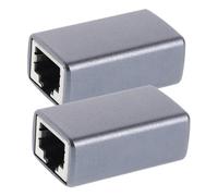 DIYEAH 2piezas Conectores De Adaptadores De Acoplador Ethernet Hembra Hembra para Extensión De Oficinas Domésticas