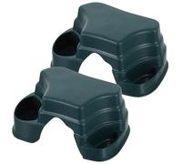 DIYEAH 2piezas Cueva Oculta para Tortugas Plataforma Oculta para Reptiles Cueva De Escape para Reptiles Comedero para Tortugas Cuenco De Alimentación para Cuencos De Comida y Agua para Te