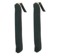 DIYEAH 2piezas Estuche Retro para Lápices De Cuero PU Estuche Cremallera Organizador Portátil para Bolígrafos Lápices Monedas Uso Diario Oficina o Escuela