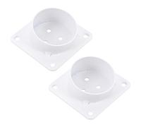 DIYEAH 2piezas Junta De Placa De Hierro Almohadillas De Fijadores para Patas De Mesa