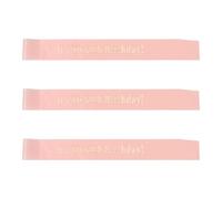 DIYEAH 3 Bandas de Cumpleaños Número 60 en Satén Oro Rosa, Banda Ajustable para Hombres y Mujeres, Decoración para Fiesta de Cumpleaños, Accesorios para Eventos y Recuerdos de