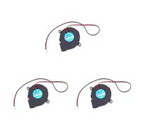 DIYEAH 3 Piezas 5015 soplador Industrial Cooling Fan Ventilador refrescante pequeños Accesorios para Ventiladores Cinturones de Tierra para estática Ventilador del radiador turbina Dc12v