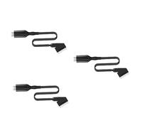 DIYEAH 3 Piezas Adaptador Scart de Video y Audio de Señal para Tv Compatible con Vhs y Dvd Bajo Consumo Energético