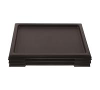 DIYEAH 3 Piezas Bandeja Recolectora de Agua para Macetas Cuadradas | Bandeja Baja Rectangular, Control de Humedad y Drenaje, para Suculentas de Interior y Escritorio