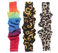 DIYEAH 3 Piezas Correa Scrunchie Estampado de Banda Elástica sin Conector Aleatorio Accesorio Chic para Smartwatch