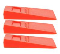 DIYEAH 3 Piezas Cuña de Motosierra Cuña para Talar Árboles de Plástico Naranja, Separa y Levanta el Corte Trasero, para Tala de Árboles y Jardinería