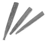 DIYEAH 3 piezas Cuñas Metálicas Cono para Martillo Accesorios para Instalación Mango Herramientas Carpintería Astillar Leña Rajar Madera