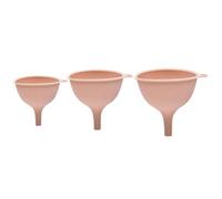 DIYEAH 3 Piezas Embudos de Silicona Rosa Embudo para Licor para Transferir Ingredientes Secos o Líquidos para Botellas Pequeñas y Olla Uso en Cocina