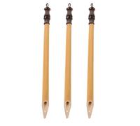 DIYEAH 3 Piezas Pluma de Caligrafía de Madera, Lápiz Óptico de Tinta Natural, Beige, Hecha a Mano, Diseño Inclinado Ajustable, Ligera, para Caligrafía China y Lettering,