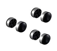DIYEAH 3 Piezas Soporte de Laptop de Aleación de Aluminio Base Ergonómica para Refrigeración y de Ordenadores Portátiles Negro