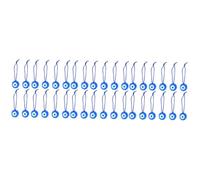 DIYEAH 3 Series Colgante De Ojo Azul Para Ojos Llavero Accesorios Encanto Cuentas De Números Collar De Mal De Ojo Aojo Ojo Del Largo Perlas De Mal De Ojo Blue Vidrio 12 Piezas X 3