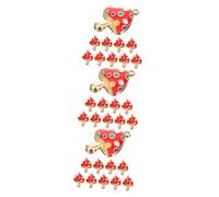 DIYEAH 3 Series Colgantes De Coloridos Para Diy Accesorios De Joyería Pendientes Y Pulseras Charms Antiguos Para Manualidades 10 Piezas*3