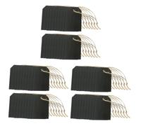 DIYEAH 3 Series Etiqueta Pequeño Junta Mini Diminuto Seco Cesta Papel Adhesivo Transparente Para Impresora De Madera Black 20 Piezas*3