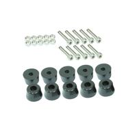 DIYEAH 30 Piezas Juego de Tornillo de reposapiés de Goma Tornillo y Tuerca pies de Goma para el hogar Accesorios metalicos Almohadillas de Parachoques para el hogar