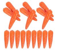 DIYEAH 30 Piezas Mini Zanahorias Artificiales de Espuma Decorativas Realistas para Cocina Fiestas Manualidades y Fotografía con Vegetales Falsos para Jardín y Educación Infantil