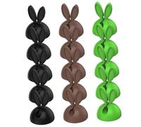 DIYEAH 30 Piezas Organizador de Cables Autoadhesivo Clips para Sujetar Cables para Auriculares y Cargadores Sostenedor de Mangueras Oficina y Hogar Negros Verdes