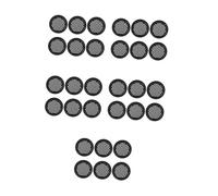 DIYEAH 30 Piezas Tapones de Ventilación para Armario 6 Pcs, Cubierta Redonda de Acero Inoxidable Negra 53 MM, Malla Transpirable para Ventilación de Muebles y Gabinetes