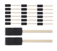 DIYEAH 30 Unidades Cepillo Reutilizable y Lavable Mango de Madera de Espuma Negro Adecuado para Manualidades y Pintura Artística